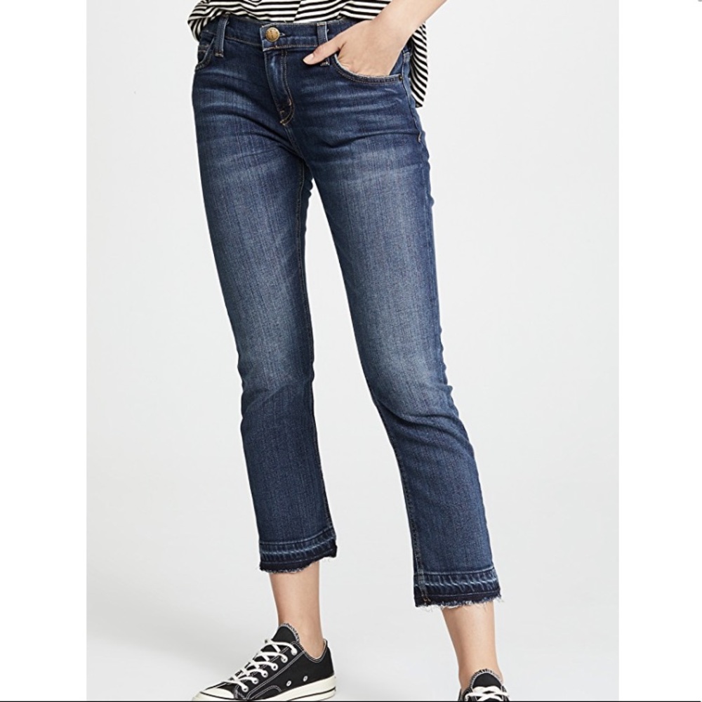 Current Elliot Cropped Straight Jeans